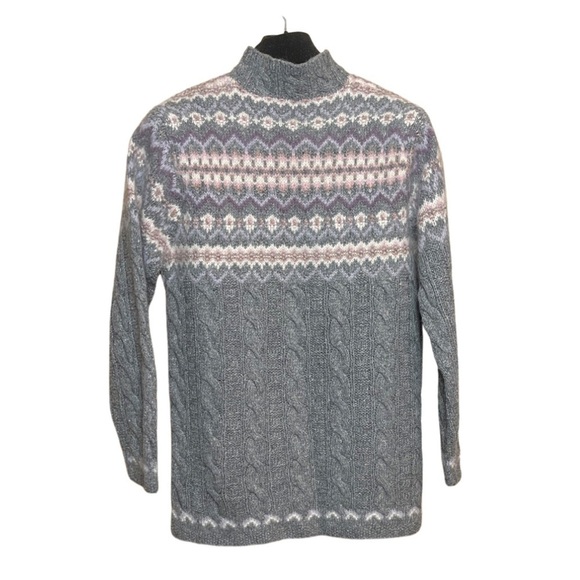 Valerie Stevens Womens Fair Isle Wool Blend Sweater | Size Large Petitie - Picture 1 of 5